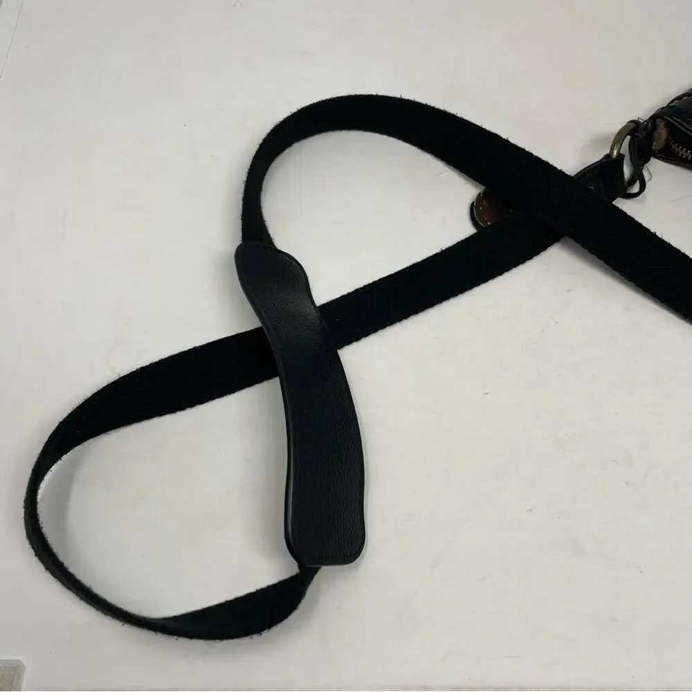 The Sak Black Leather Crossbody Bag OS